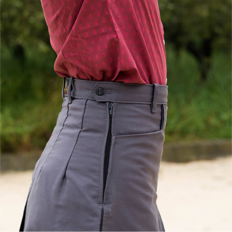 Traditional Camargue stretch moleskin culotte skirt