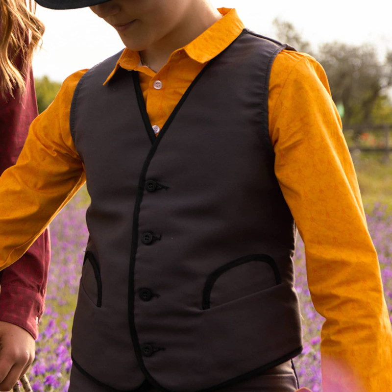Children's Camargue moleskin waistcoat