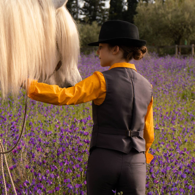 Children's Camargue moleskin waistcoat