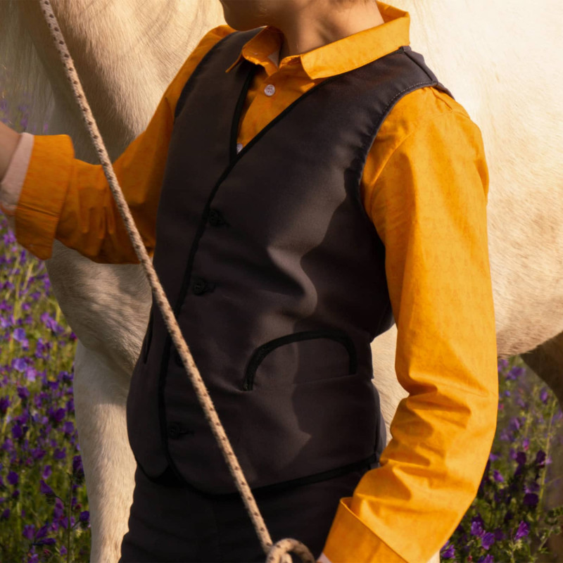 Children's Camargue moleskin waistcoat