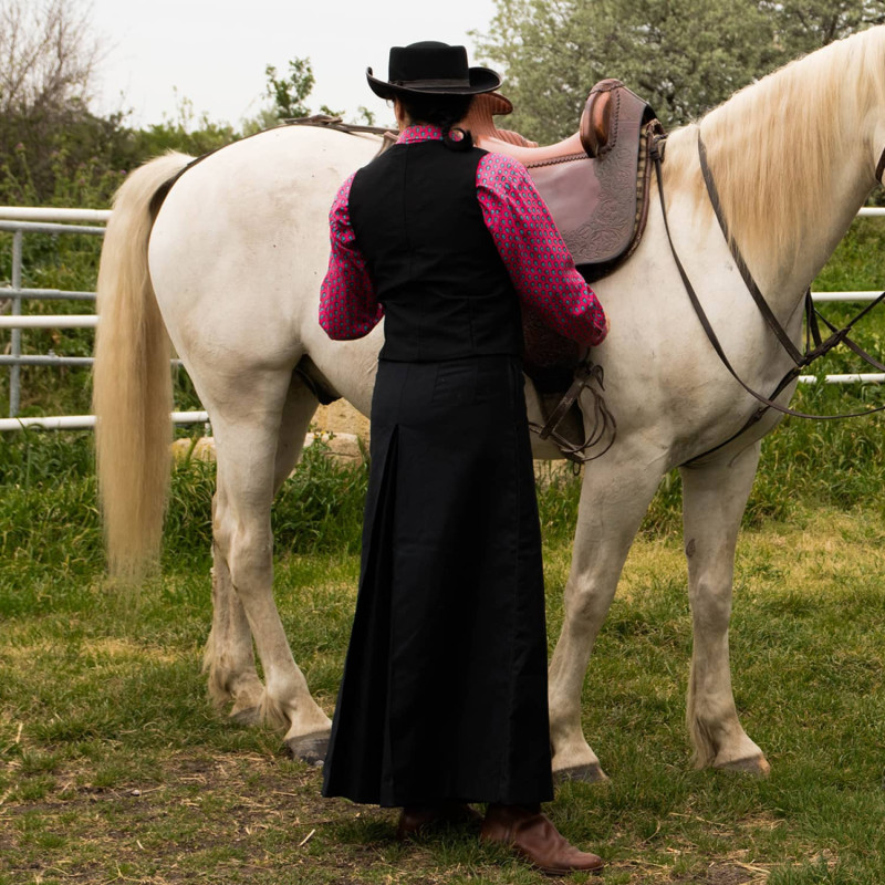 Traditional Camargue stretch moleskin culotte skirt