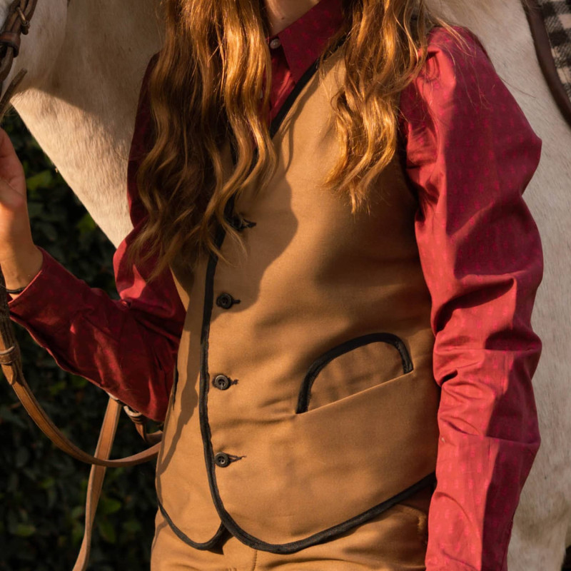Children's Camargue moleskin waistcoat