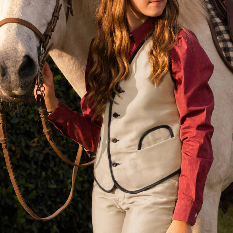 Children's Camargue moleskin waistcoat