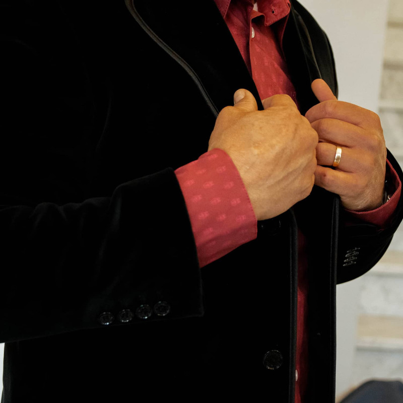 Gardian jacket in palatine velvet