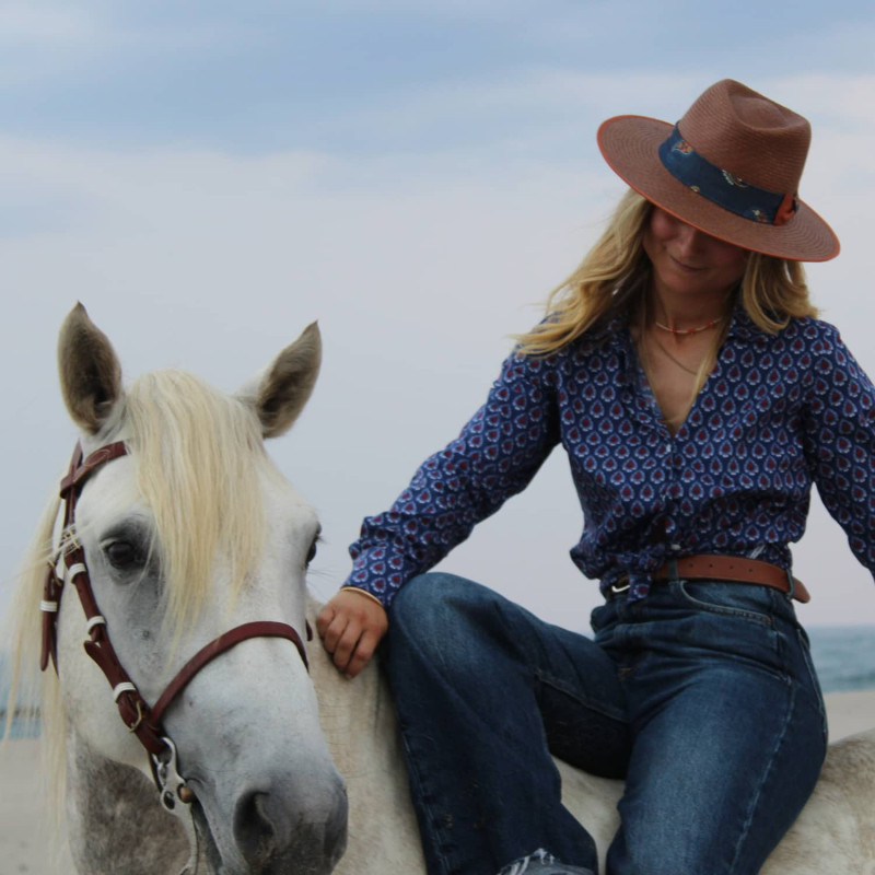Women’s Camargue shirt "Rizière Florale"