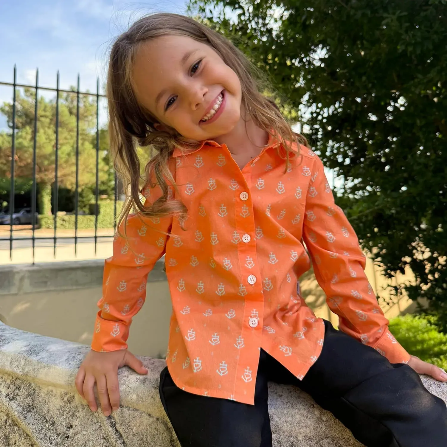 Chemise de gardian enfant Croix Camarguaise