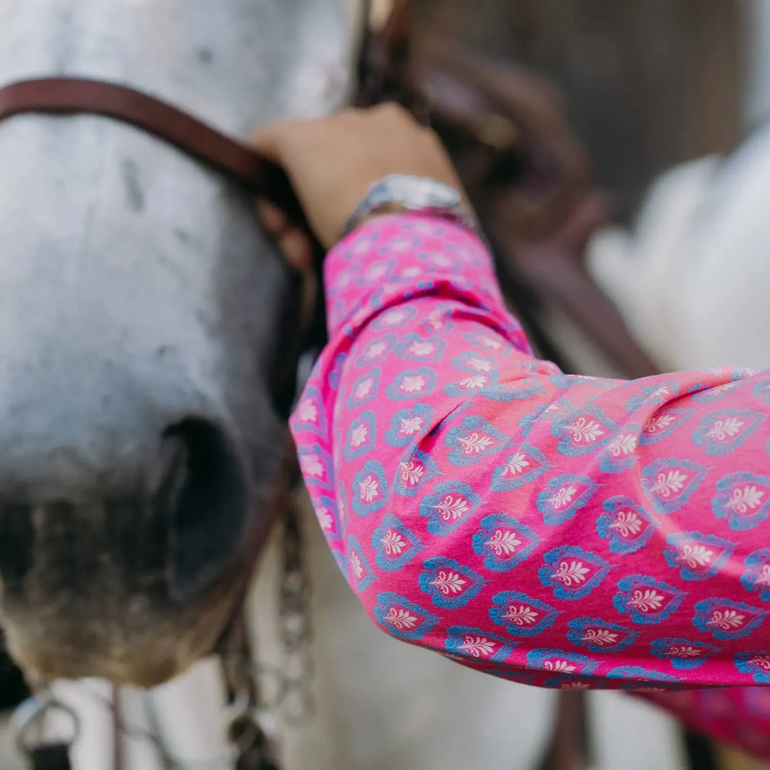 Women’s Camargue shirt "Rizière Florale"