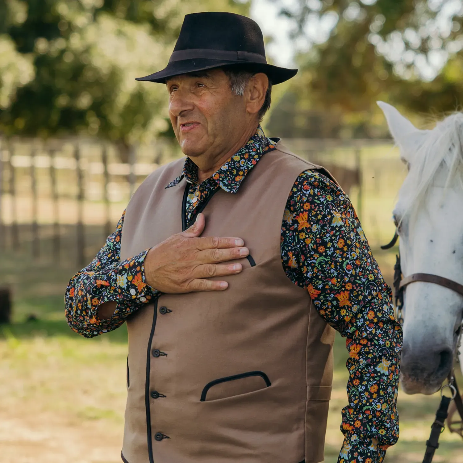 Men’s Camargue shirt "Arabesco"