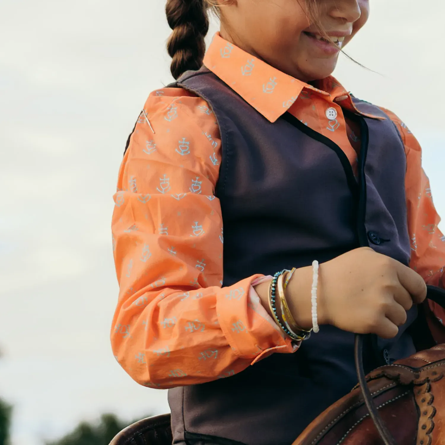 Chemise de gardian enfant Croix Camarguaise