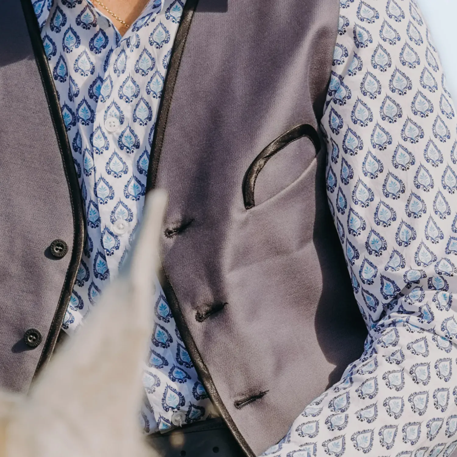 Chemise de gardian homme Rizière Florale