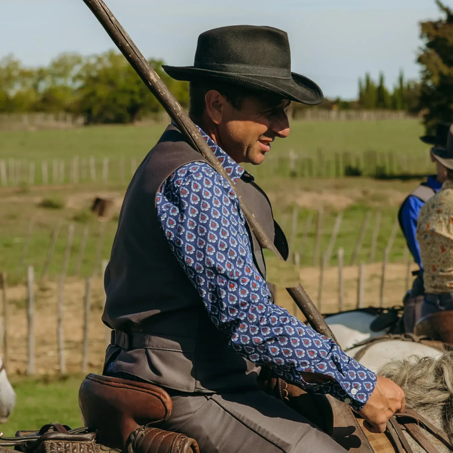 Men’s Camargue shirt "Rizière Florale"