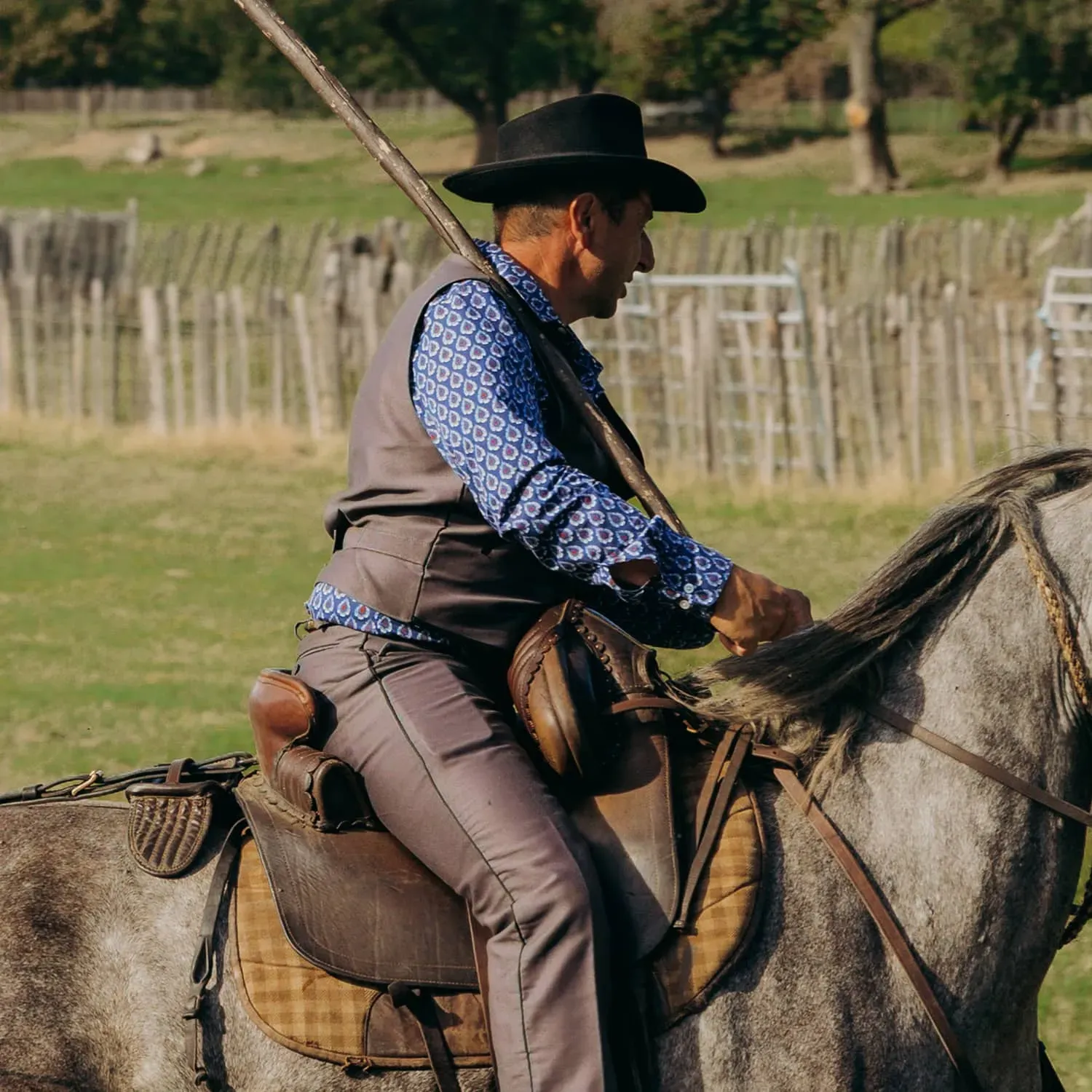 Men’s Camargue shirt "Rizière Florale"