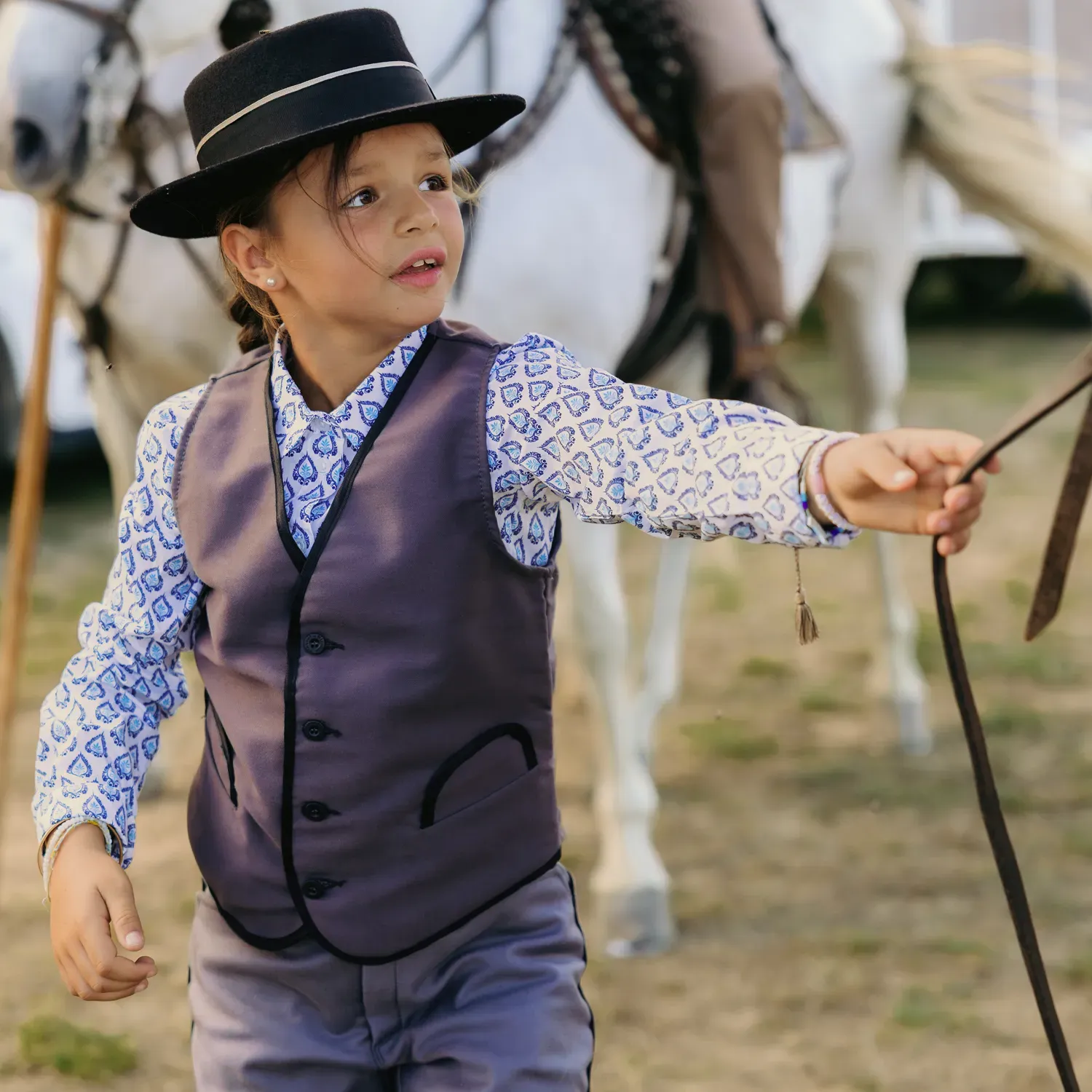 Children’s Camargue shirt "Rizière Florale"