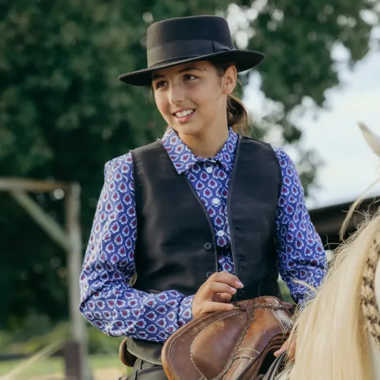 Chemise camarguaise enfant Rizière Florale - Vincent et Mireille.