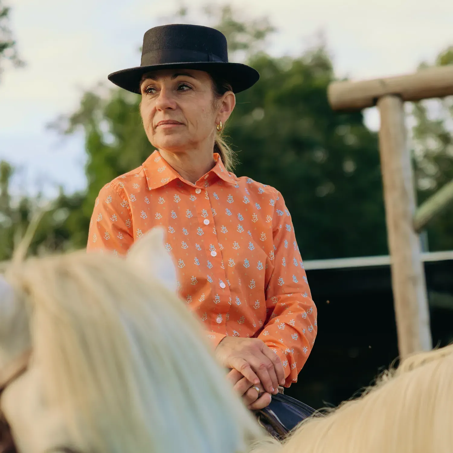 Chemise de gardian femme Croix Camarguaise