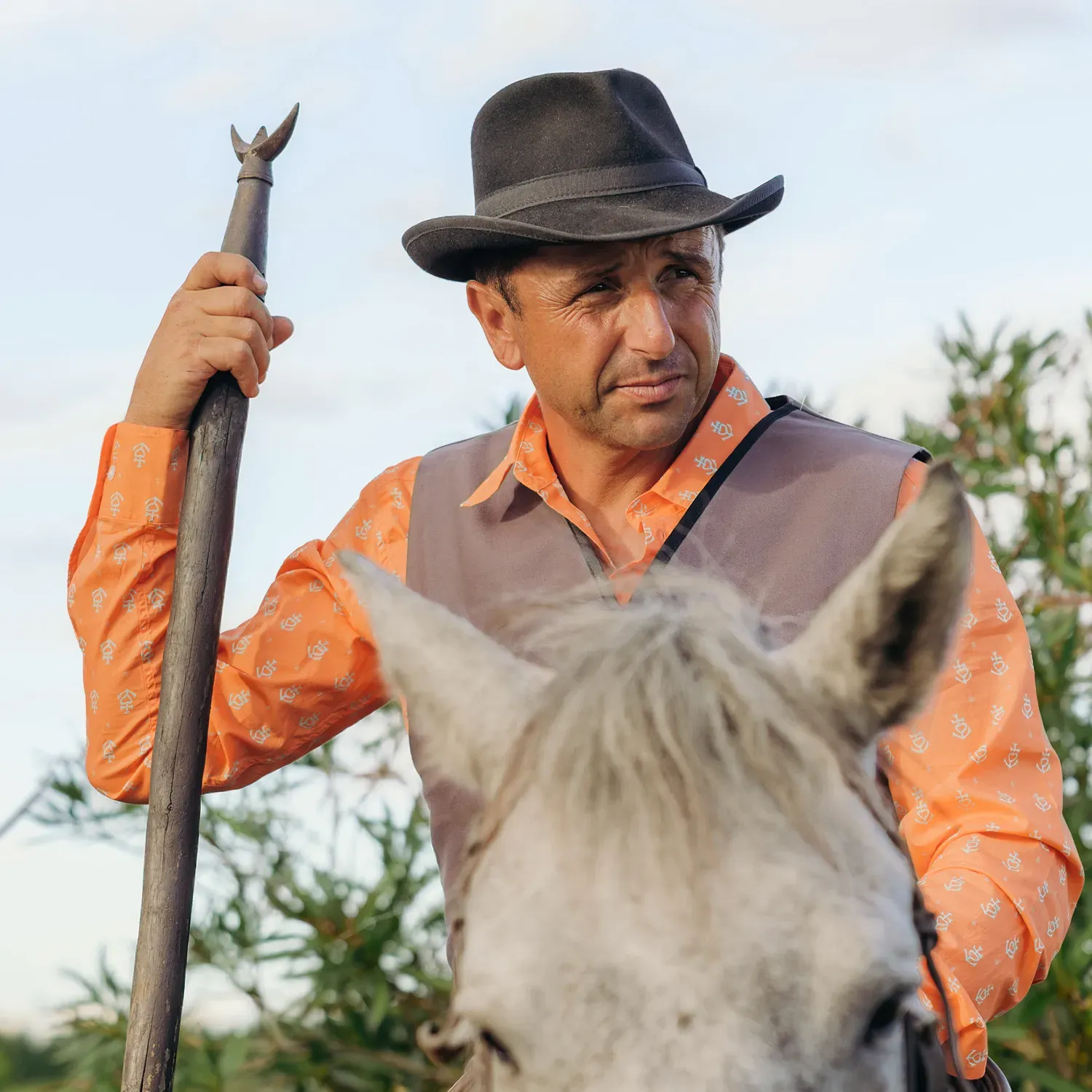 Chemise de gardian homme Croix Camarguaise