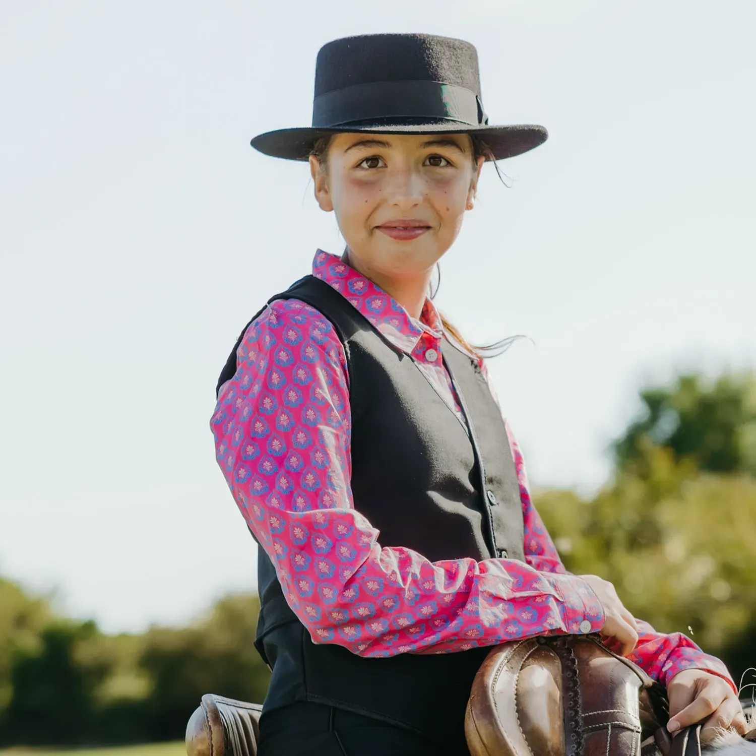 Children’s Camargue shirt "Rizière Florale"