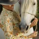 Women’s Camargue shirt "Arabesco" - Vincent et Mireille