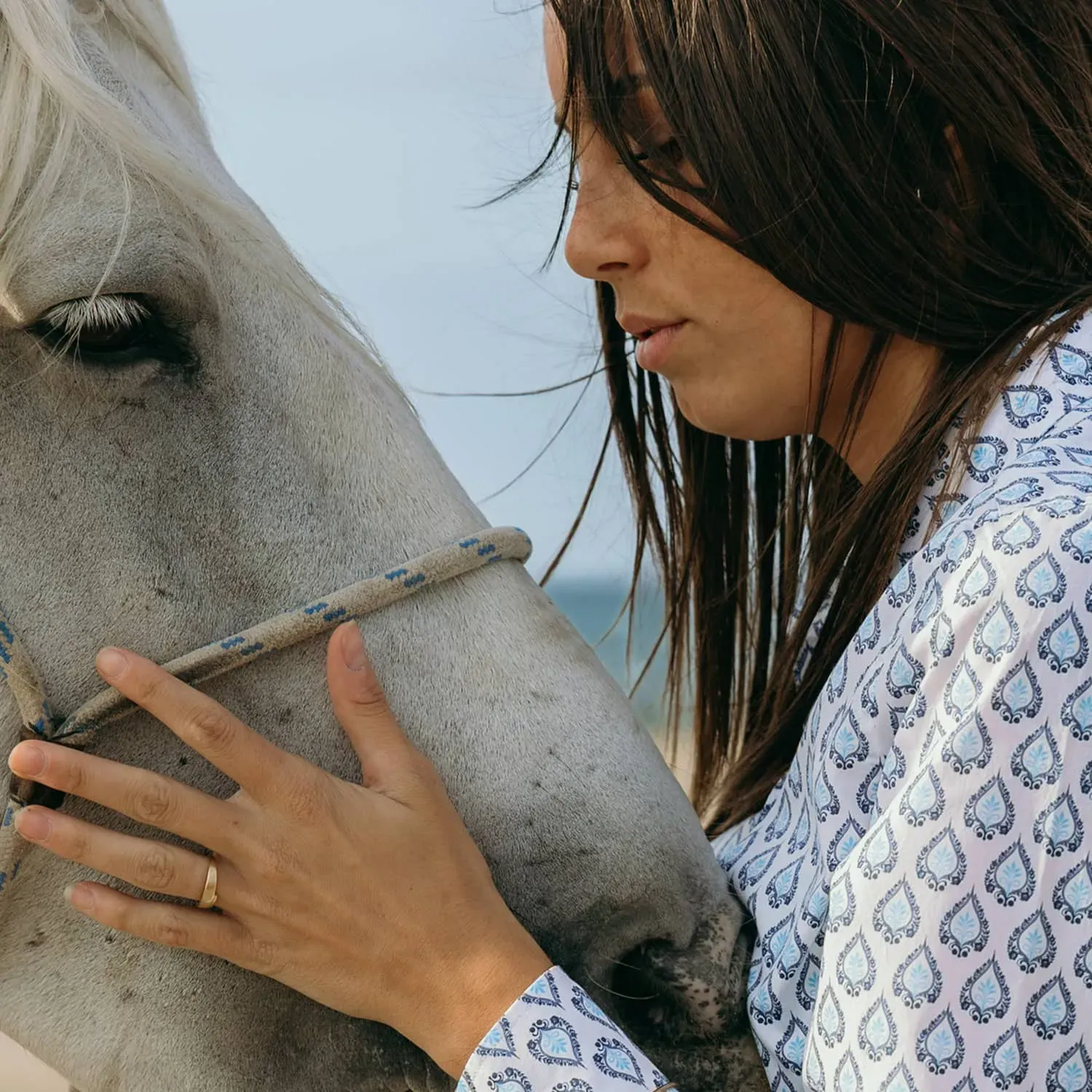 Women’s Camargue shirt "Rizière Florale"