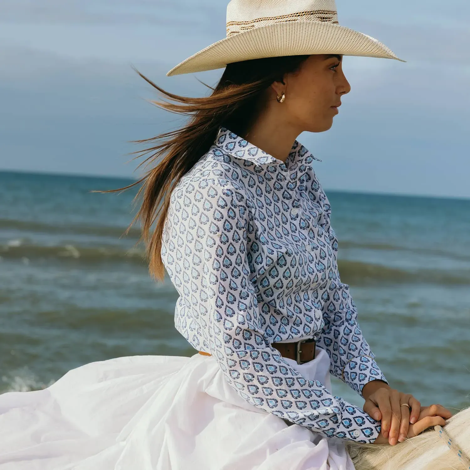 Chemise de gardian femme Rizière Florale