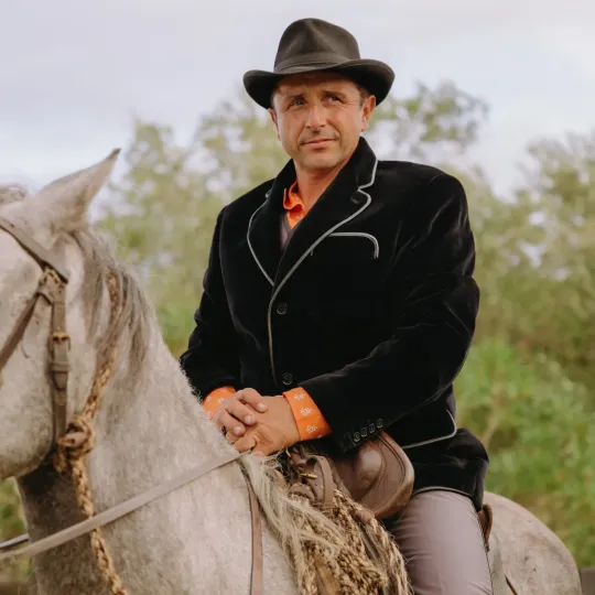 Traditional palatine velvet Camargue jacket