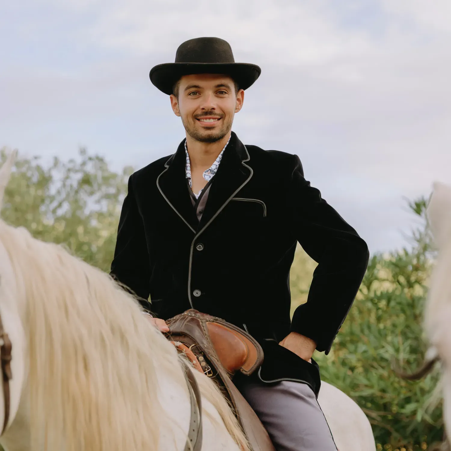 Traditional palatine velvet Camargue jacket