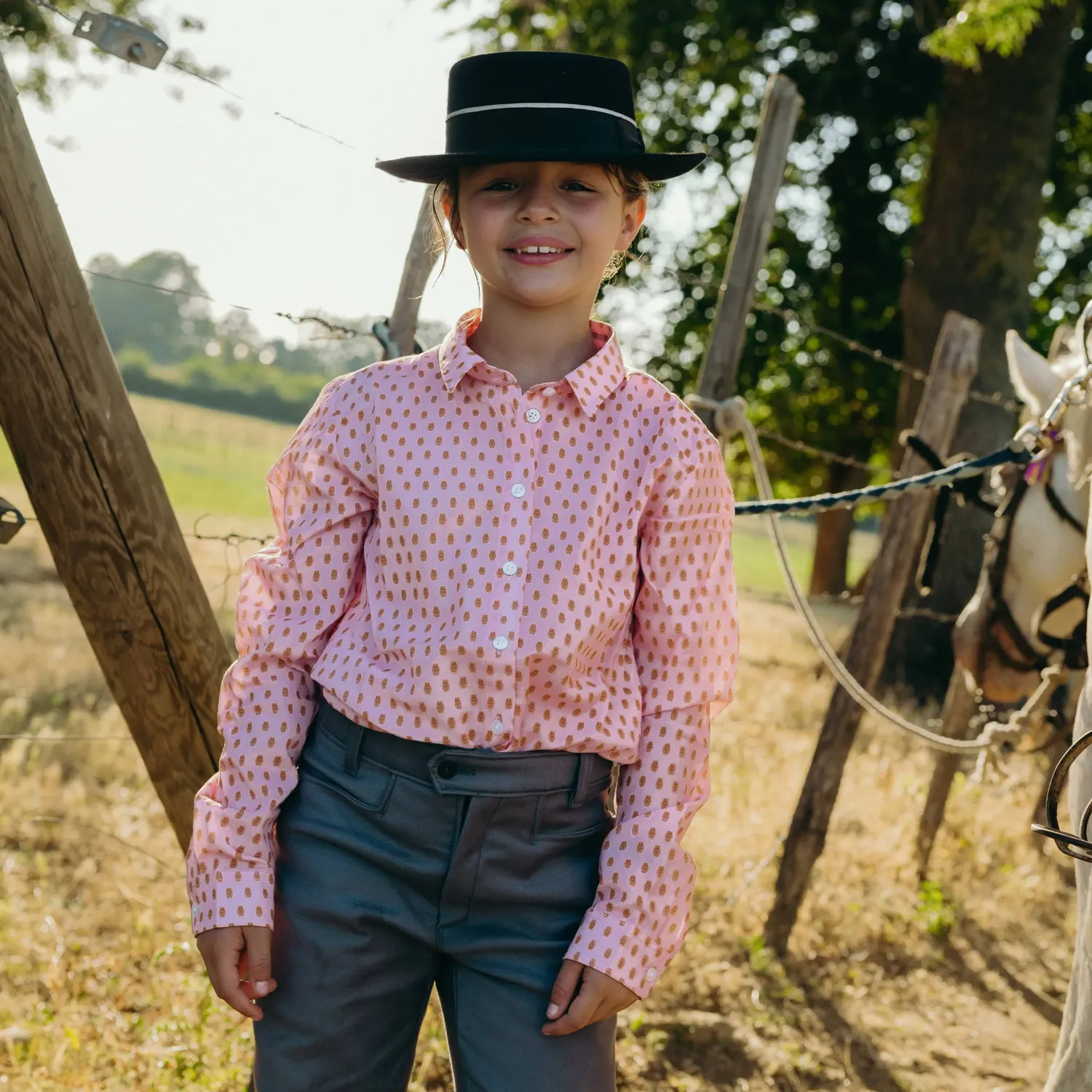 Chemise de gardian enfant en voile de coton Cigales