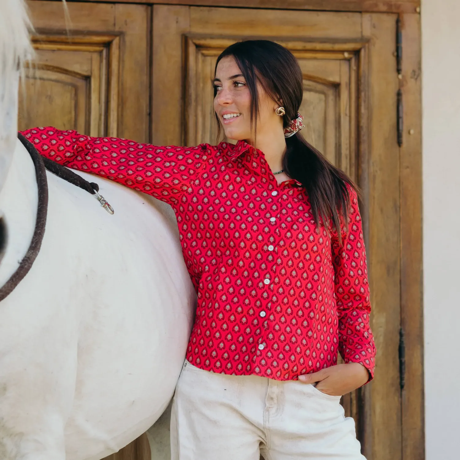 Chemise de gardian femme Rizière Florale
