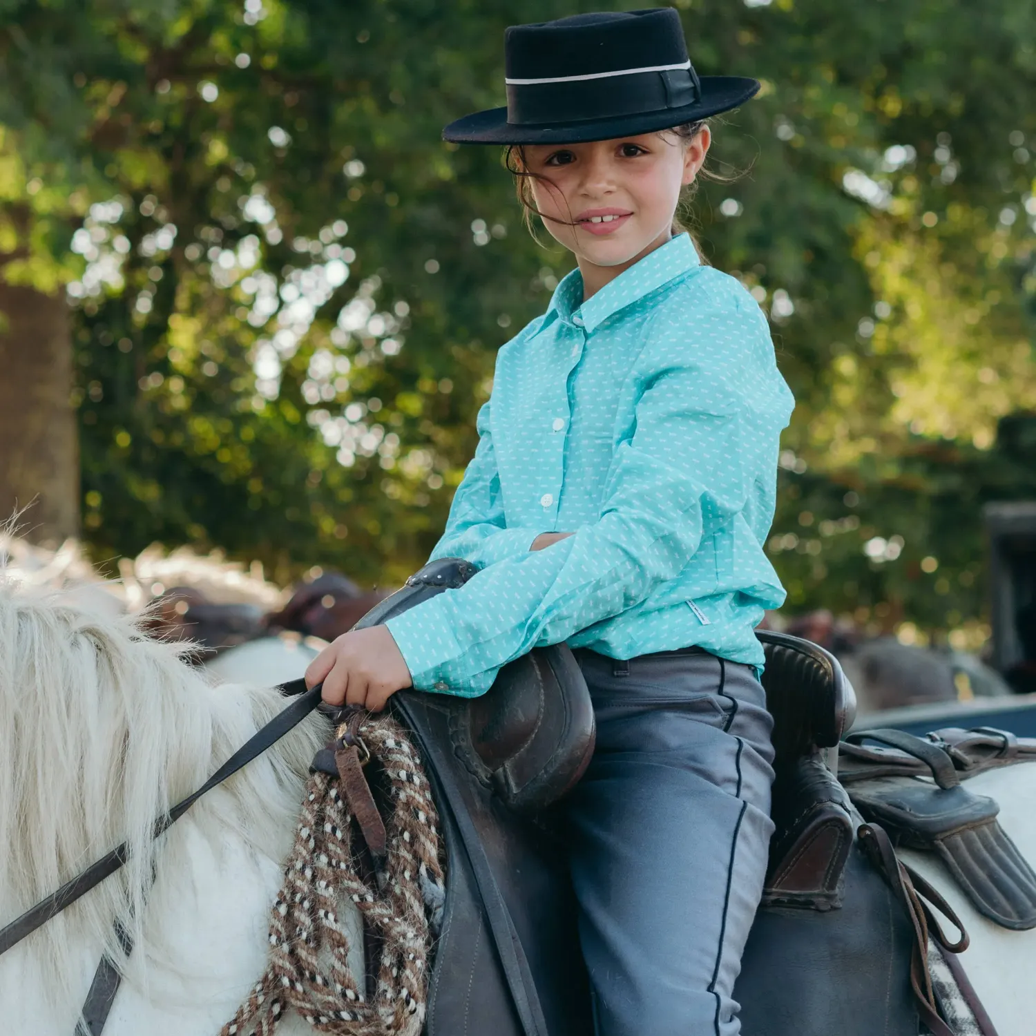 Chemise de gardian enfant en voile de coton Damisèla