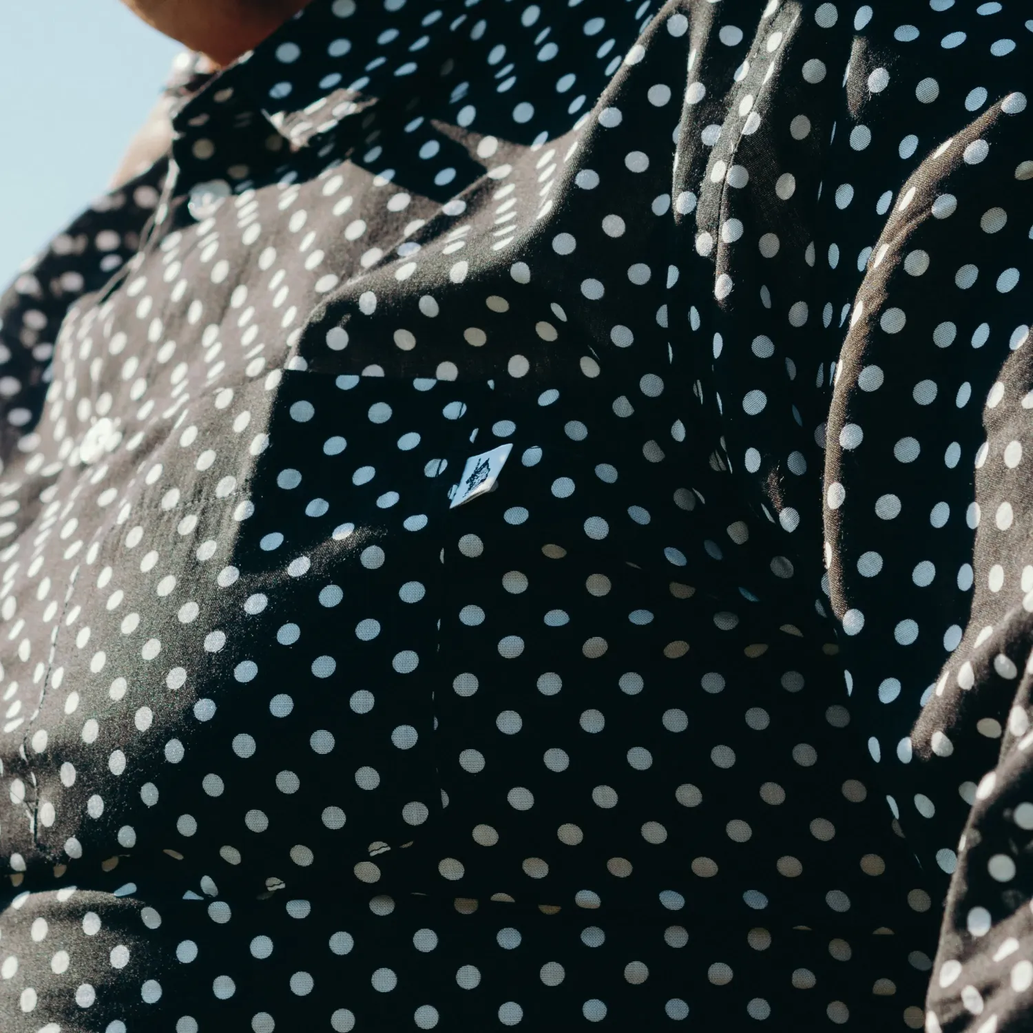 Men’s Gardian cotton voile shirt "polka dot"