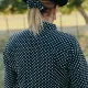 Chemise camarguaise femme en voile de coton Pois - Vincent et Mireille