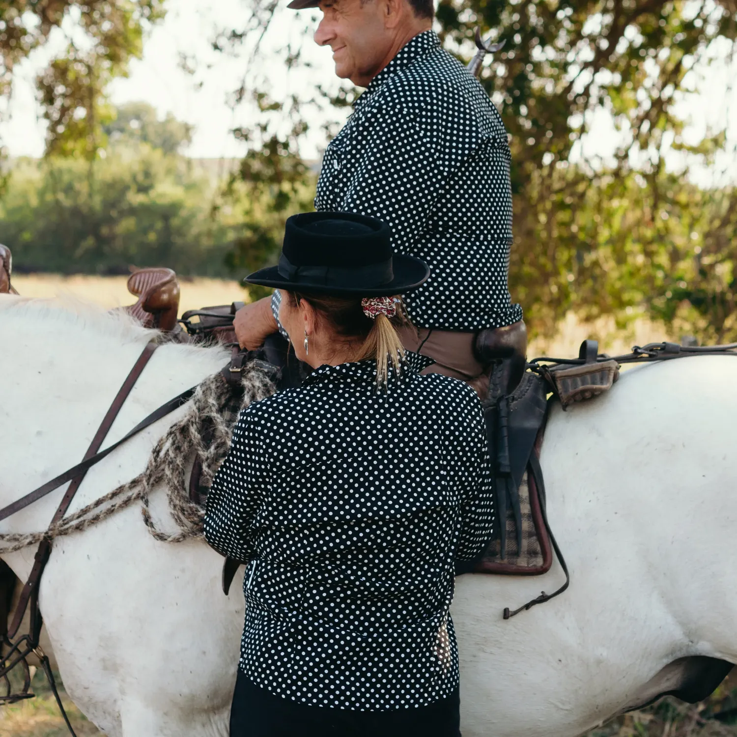 Women's camargue shirt "Pois"