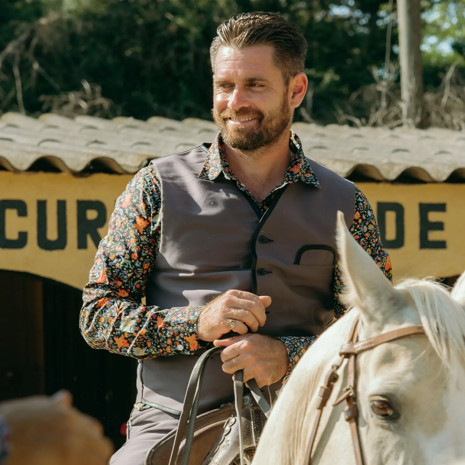Men’s Camargue moleskin waistcoat