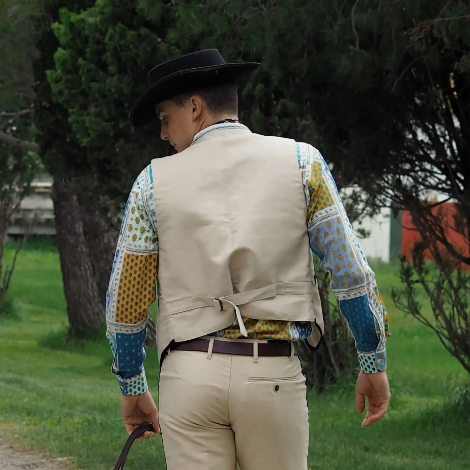 Men’s Camargue moleskin waistcoat