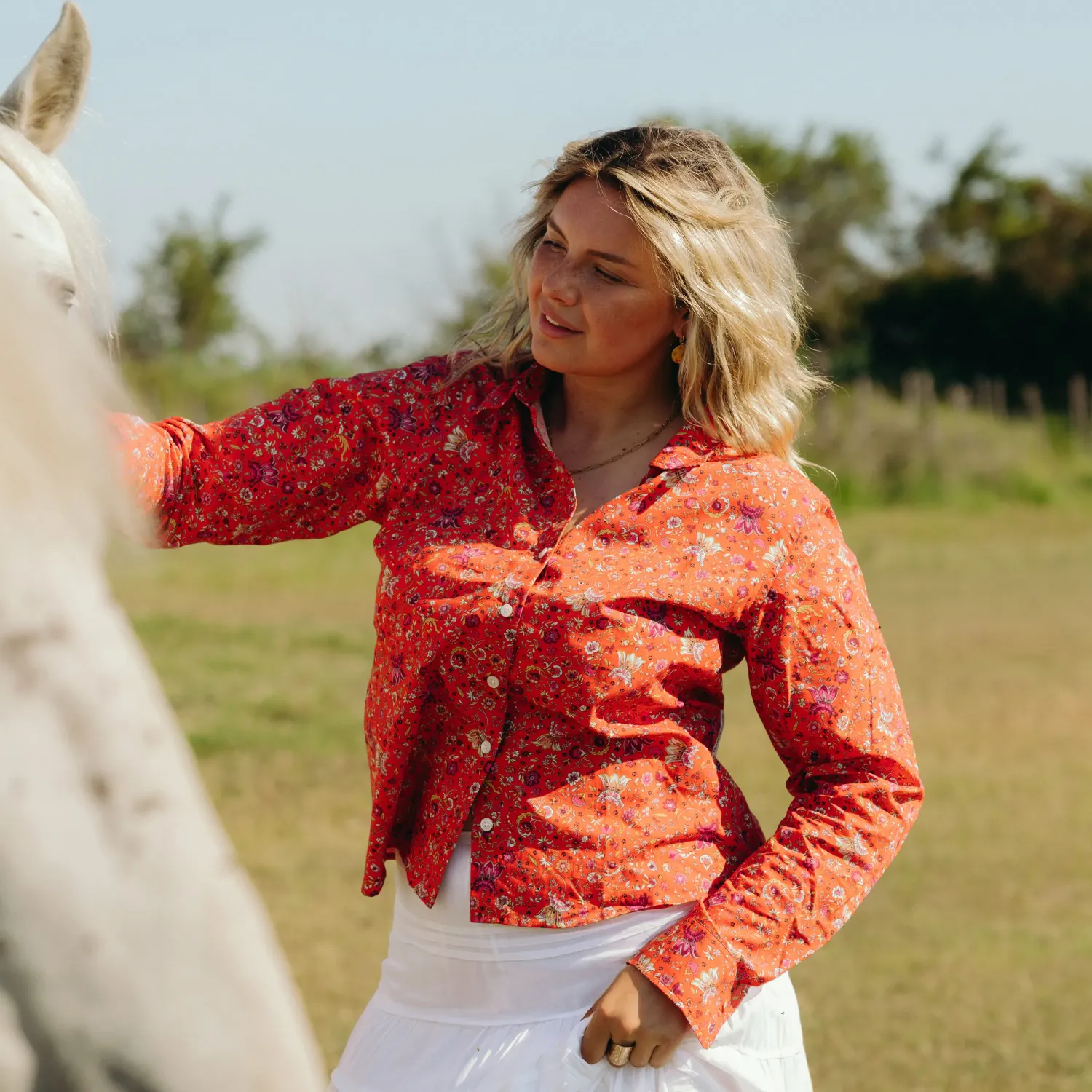 Women’s Camargue shirt "Arabesco"
