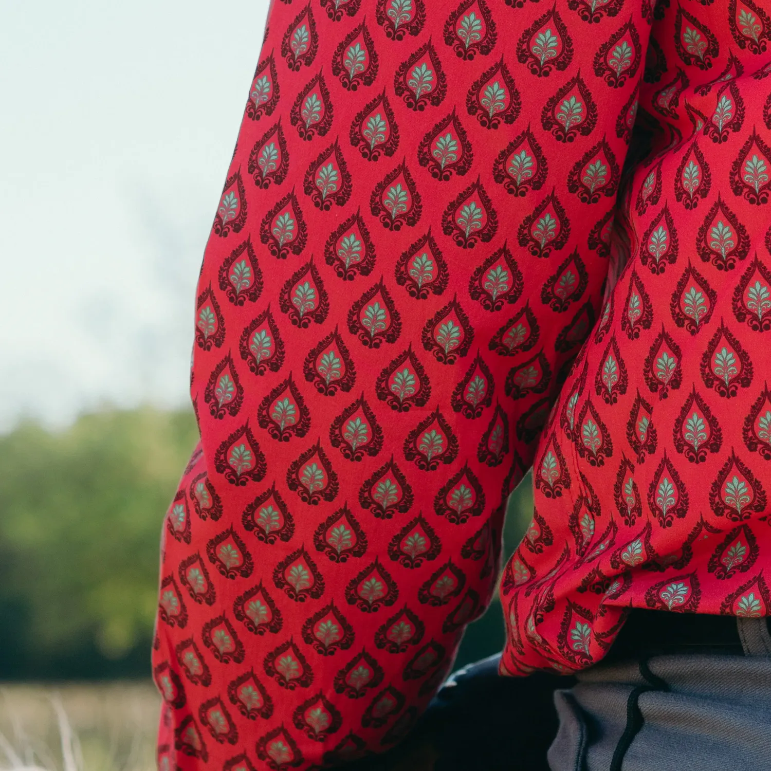 Men’s Camargue shirt "Rizière Florale"