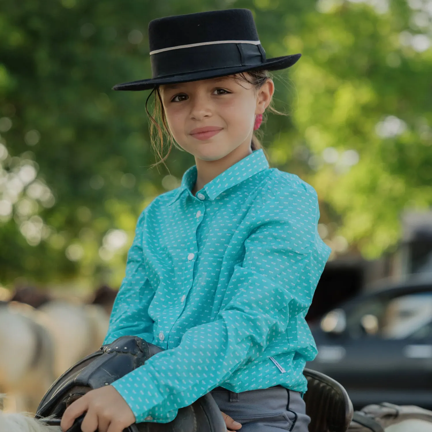 Chemise de gardian enfant en voile de coton Damisèla
