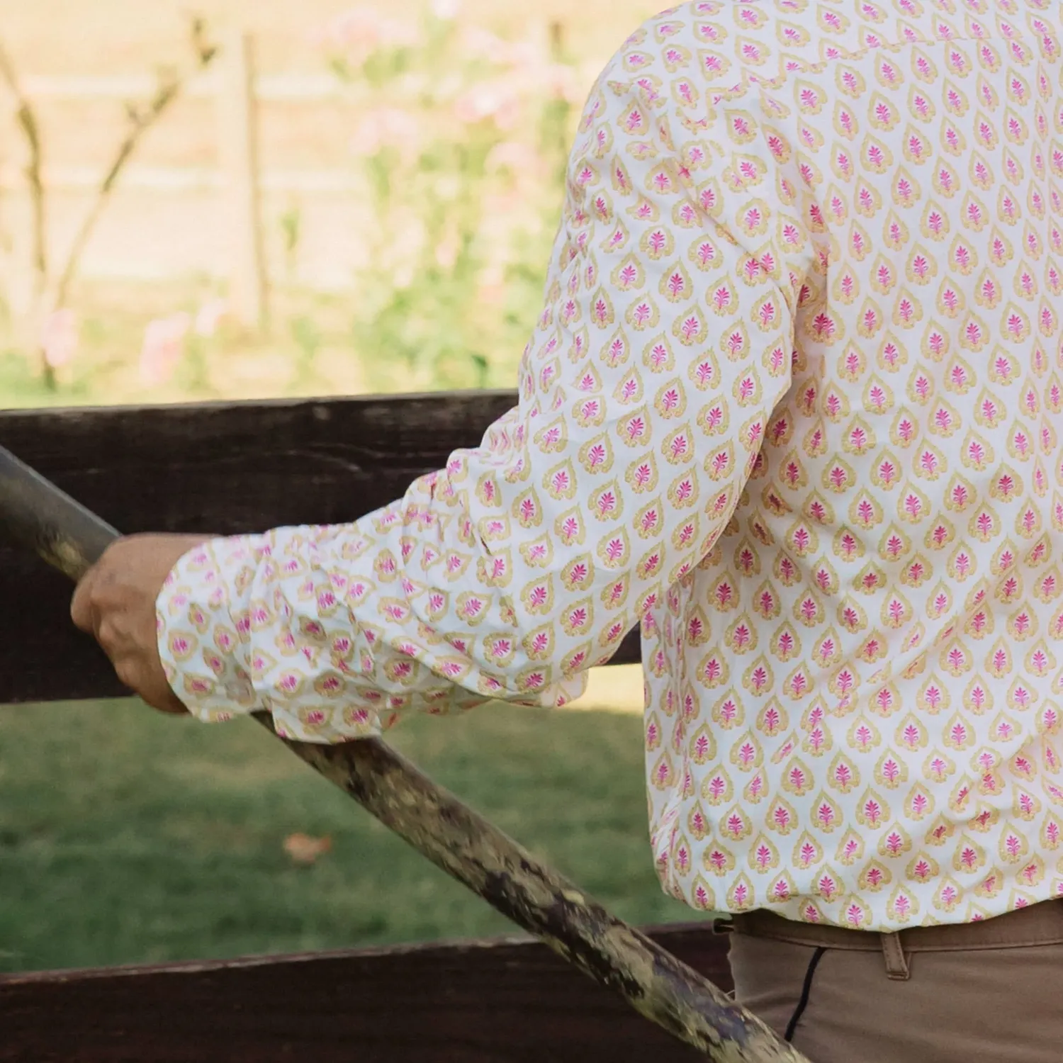 Chemise de gardian homme Rizière Florale