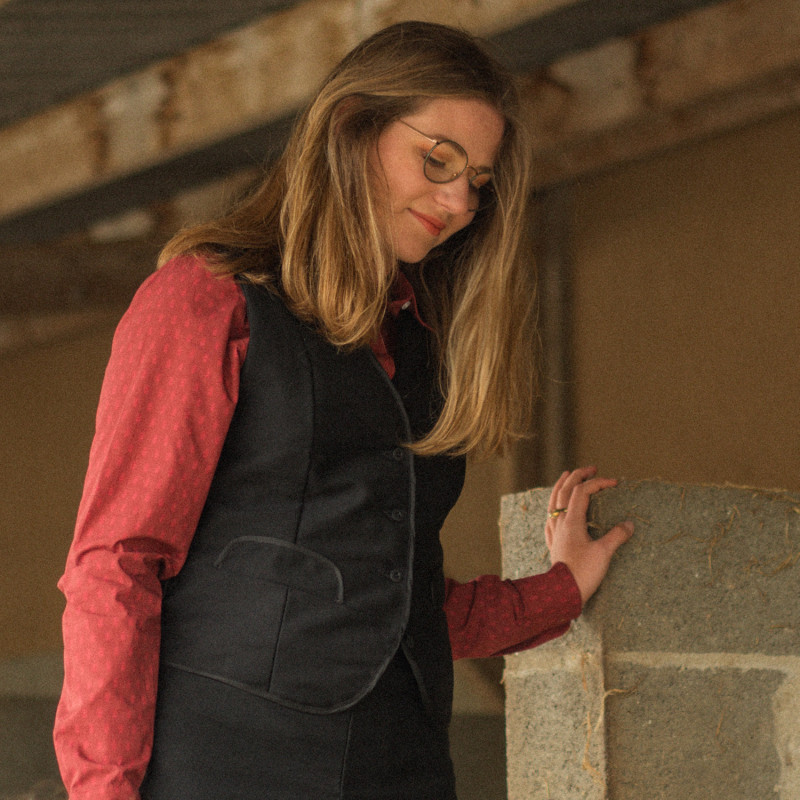 Women’s Camargue moleskin waistcoat