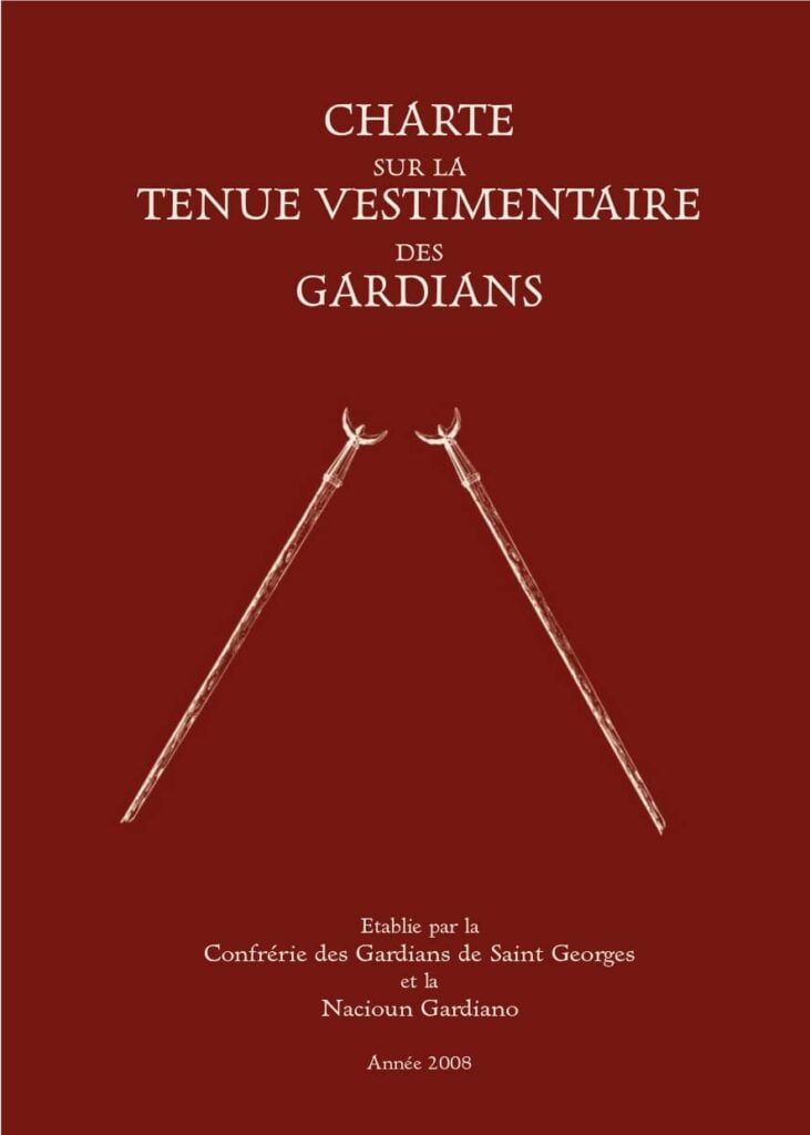 Page de couverture de la charte sur la tenue vestimentaire des gardians