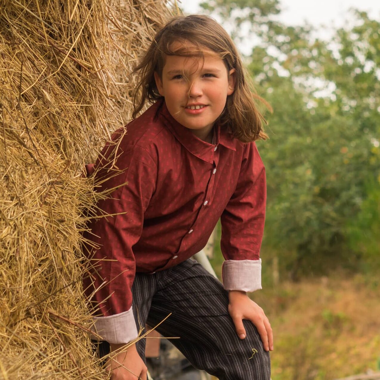 Chemise camarguaise enfant Vincent et Mireille Cigales